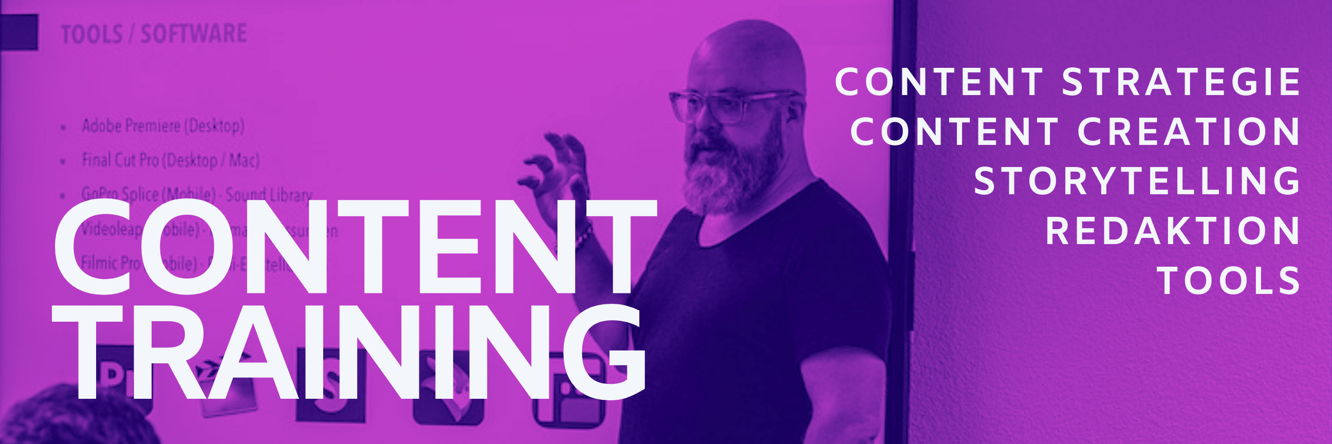 Angebot Content Training, Content Strategie, Content Kreation, Storytelling, Redaktion, Tools